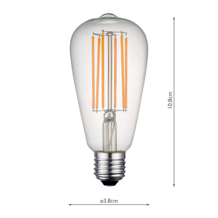 E27 8W Pear Shaped Dimmable LED Bulb