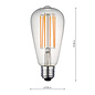 E27 8W Pear Shaped Dimmable LED Bulb