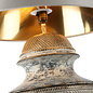 Lattice - Cream & Gold Table Lamp - David Hunt
