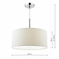 Hotel - Porcelain White Drum Pendant Light - 40cm