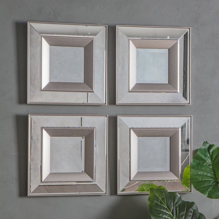 Madrid Rectangular Silver Mirror