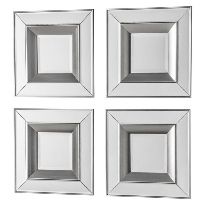 Madrid Rectangular Silver Mirror