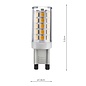 G9 Warm White LED Lamp - 3.5W 300Lm - Dimmable