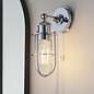 Riccall - Chrome Caged Industrial Wall Light