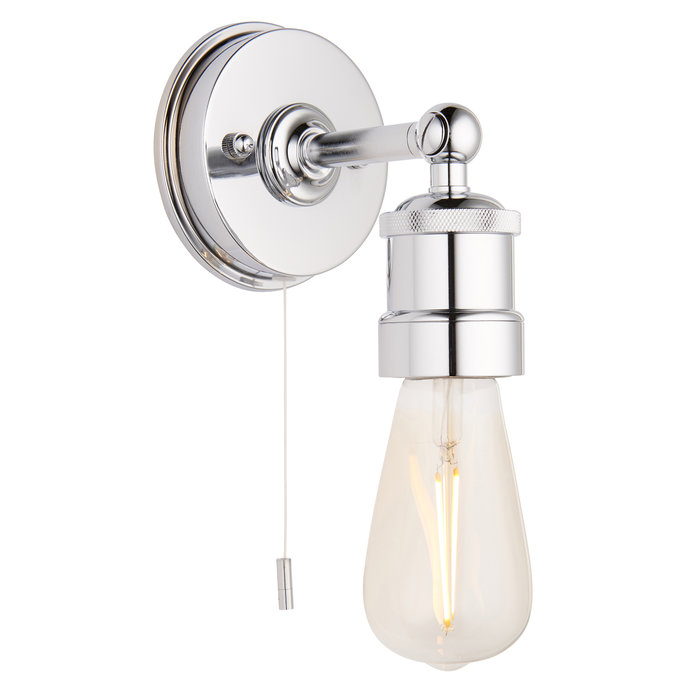 Bentley - Chrome Industrial Wall Light