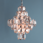 Windsor – Art Deco Rose Gold & Crystal Ceiling Light – Laura Ashley