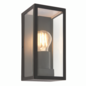 Durham - Box Lantern Outdoor Wall Light  - Matt Black