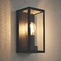 Durham - Box Lantern Outdoor Wall Light  - Matt Black