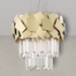 Madalyn - Medium Tiered Crystal Pendant Light - Warm Gold