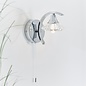 Langley - Faceted Crystal & Chrome Wall Light