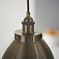 Franklin - Antique Brass Classic Industrial Domed Pendant - Small