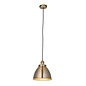 Franklin - Antique Brass Classic Industrial Domed Pendant - Small