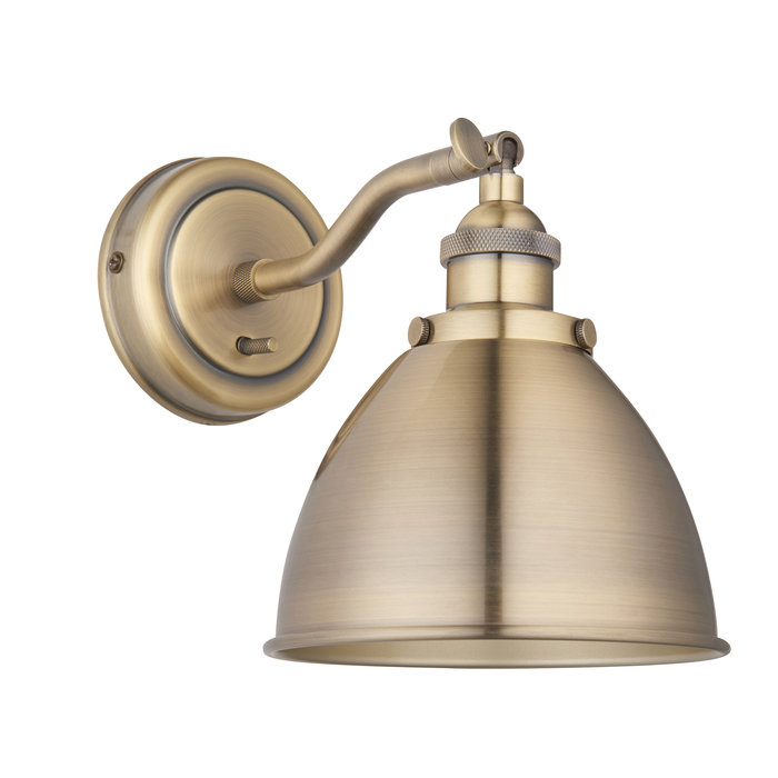 Franklin - Antique Brass Industrial Wall Light