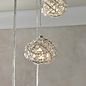 Talya - 5 Light Chrome and Crystal Cluster Pendant