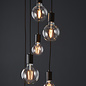 Suzi - 6 Light Black  Pendant