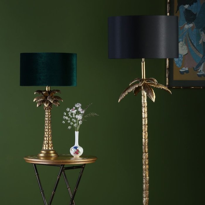 Palm - Antique Gold Palm Tree Floor Lamp