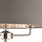 Sorrento – Polished Nickel Floor Lamp with Charcoal Shade – Laura Ashley