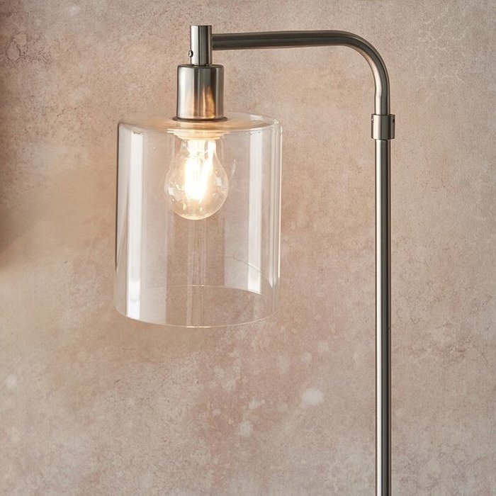 Niko - Minimalist Floor Lamp - Brushed Nickel