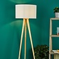 Ivor Tripod Floor Lamp - Light Oak Base Only