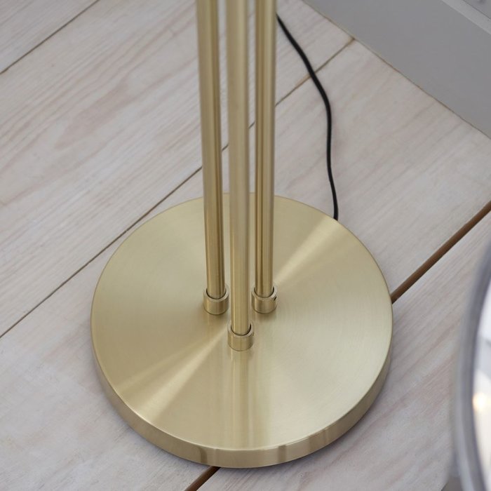 Ripple - Dimpled Glass Multi Light Floor Lamp