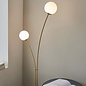 Fig - Modern Scandi Twin Opal Globe Floor Lamp