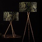 Bamboo Floor Lamp - Antique Brass