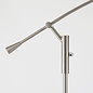 Modern Reading Floor Lamp - LED - Satin Nickel