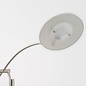 Modern Reading Floor Lamp - LED - Satin Nickel