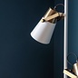 GiGi - Luxe Minimalist Multi-head Floor Lamp - White & Brass