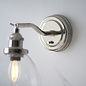 Stockton - Nickel & Glass Resto Wall Light