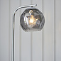 Dimple - Chrome & Smoked Glass Floor Lamp