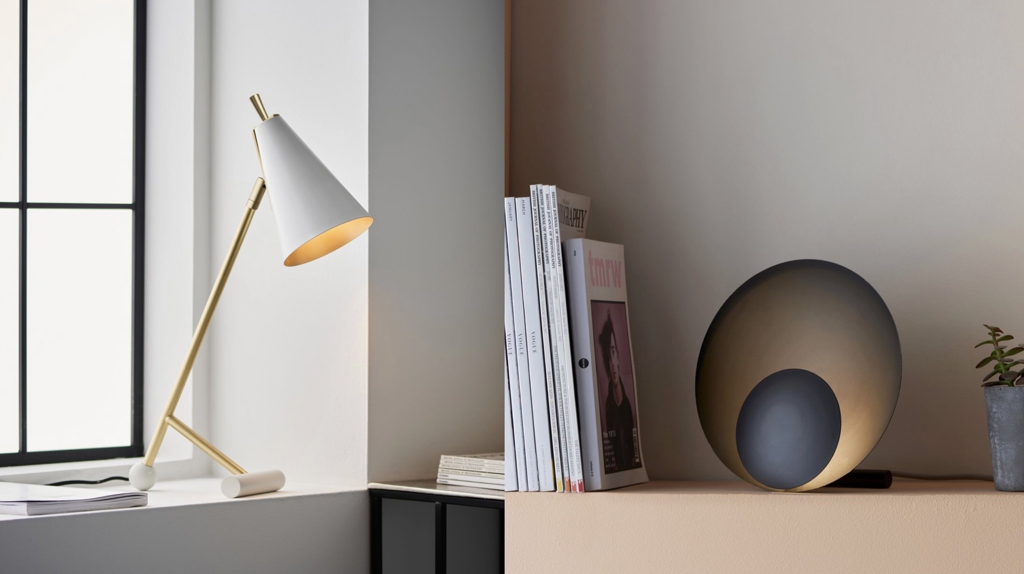 Scandi table lamps