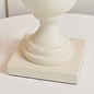 Marshall - Ivory Painted French Country Table Lamp with Ivory Linen Shade