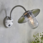 Abraham - Classic Exterior PIR Wall Light -  Fishermans Lantern - Polished Stainless Steel