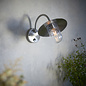 Abraham - Classic Exterior PIR Wall Light -  Fishermans Lantern - Polished Stainless Steel