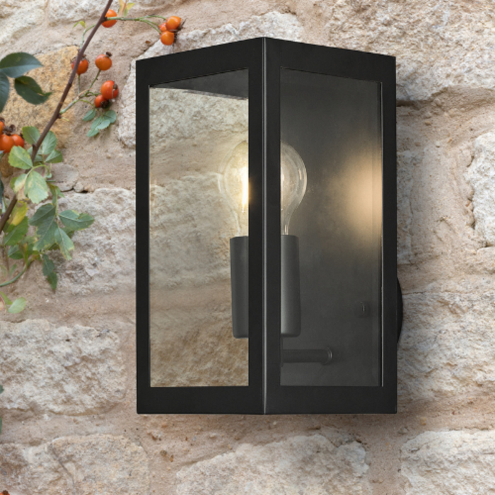 Box - Outdoor Wall Light - Black