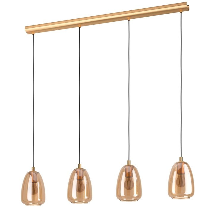 Libra - Industrial Brass 4 Light Bar Pendant