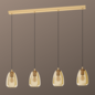 Libra - Industrial Brass 4 Light Bar Pendant