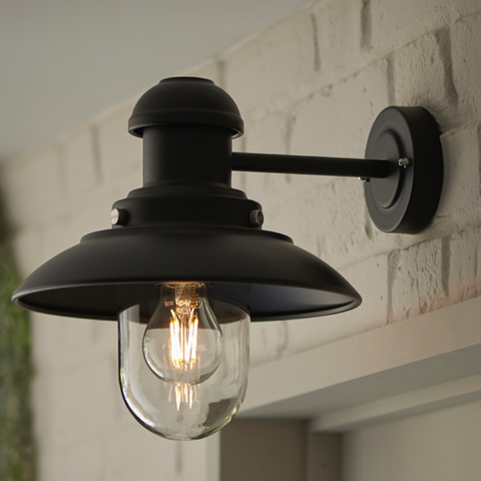 Hereford - Modern Classic Black Outdoor Wall Light