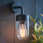 North - Industrial Outdoor Wall Light - Black