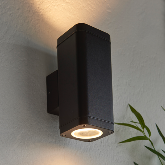 Milton - Outdoor 2 Light Up and Down LED Wall Light