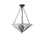 Astoria - 3 Light Inverted Tiffany Ceiling Light Pendant