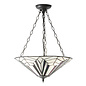 Astoria - 3 Light Inverted Tiffany Ceiling Light Pendant