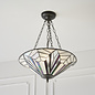 Astoria - 3 Light Inverted Tiffany Ceiling Light Pendant