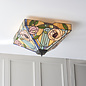 Willow - 2 Light Large Flush Tiffany Ceiling Light
