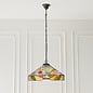 Willow - 3 Light Large Tiffany Ceiling Light Pendant