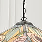 Willow - 3 Light Large Tiffany Ceiling Light Pendant