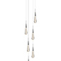 Abae - Statement Polished Chrome 6 Light Cluster Pendant