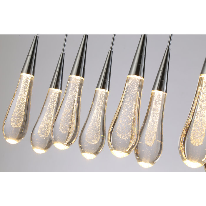 Abae - Statement Polished Chrome 6 Light Cluster Pendant