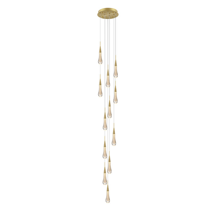 Abae - Incredible 12 Light Gold Cluster Pendant